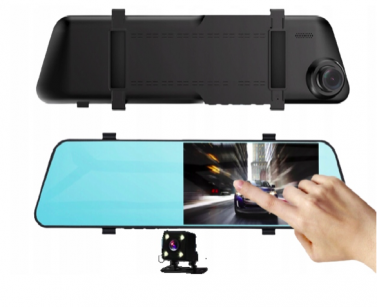 REJESTRATOR JAZDY KAMERA COFANIA LUSTERKO HD 5,5 CALA